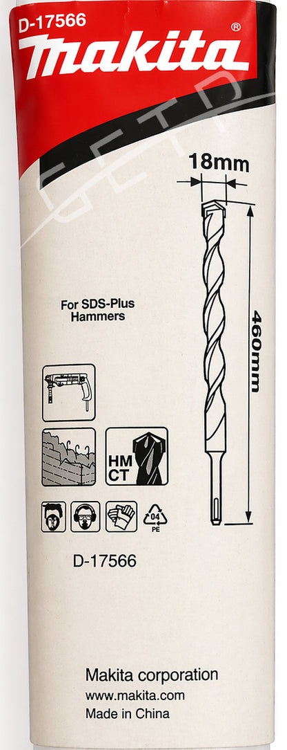 MAKITA D-17566 SDS Plus Concrete Bit 18x460
