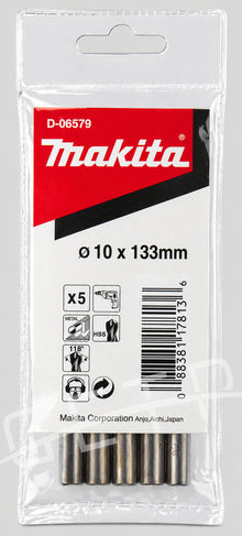 MAKITA D-06579 Metal Drill Bits HSS 10x133 (5s)