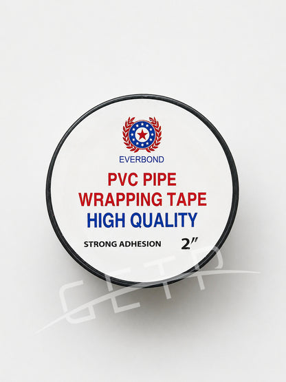 EVERBOND PVC Pipe Wrap Tape Black 48mm x 15yards