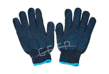 Double Dotted Gloves Blue