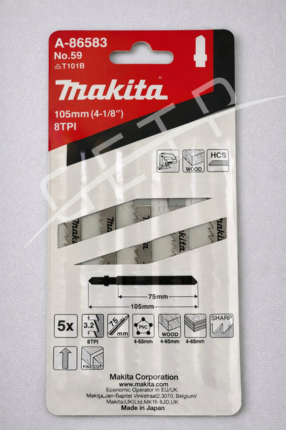 MAKITA A-86583 Jig Saw Blade No. 59, 5 pc/Pkt