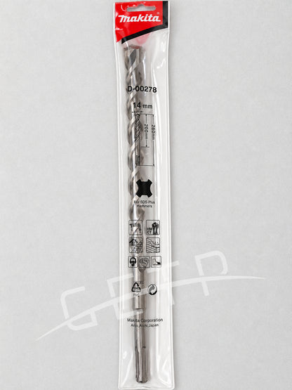 MAKITA D-00278 SDS Plus Concrete Bit 14x260mm
