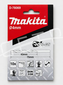MAKITA Drill Bit Set D-78069