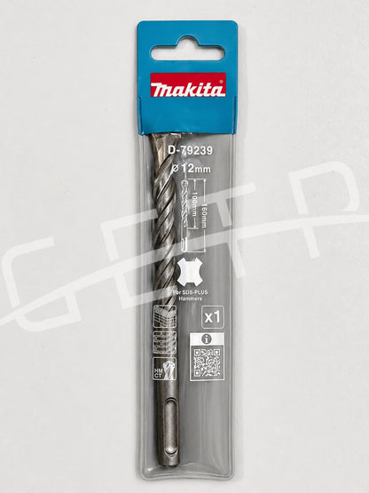MAKITA D-79239 Sds -Plus Hammer Bit 4 Flute 12X160mm