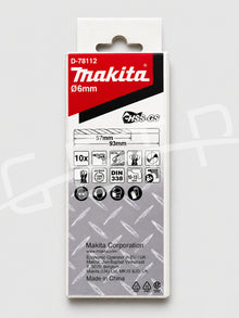 MAKITA D-78112 Drill Bit HSS-GS 6X93 For Metal (10 Pcs/Set)